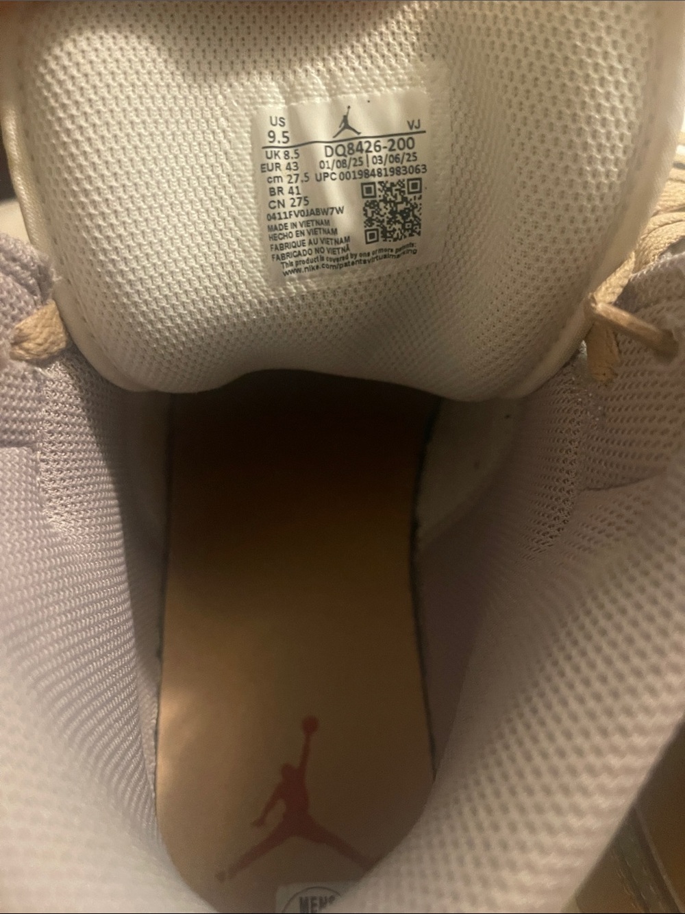 Air Jordan 1 Mid "Hemp White" - Picture 4 of 5